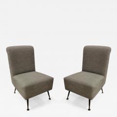 Pair of Small Italian Lounge Chairs - 3455857