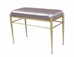 Pair of Small Modernist Brass Benches - 890449