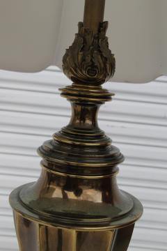 Pair of Solid Brass 12 Sided Trophy Urn Lamp - 4157891