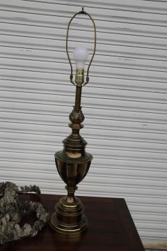 Pair of Solid Brass 12 Sided Trophy Urn Lamp - 4157893
