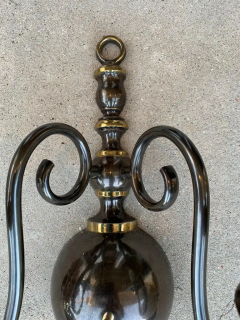 Pair of Solid Brass Sconces by Feldman Lighting circa 1970 - 2767500
