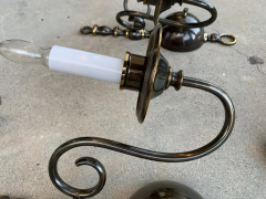 Pair of Solid Brass Sconces by Feldman Lighting circa 1970 - 2767502