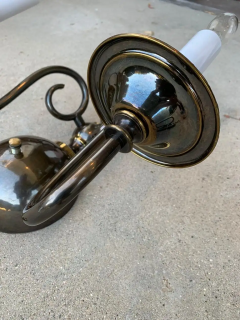 Pair of Solid Brass Sconces by Feldman Lighting circa 1970 - 2767503