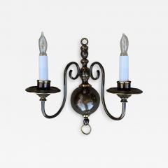 Pair of Solid Brass Sconces by Feldman Lighting circa 1970 - 2769710