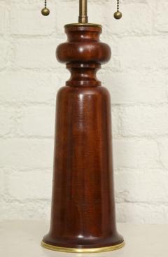 Pair of Solid Mahogany Table Lamps - 271269