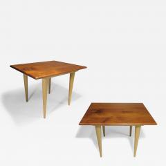 Pair of Solid Teak Side Tables - 3546781