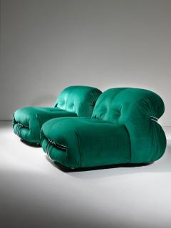 Pair of Soriana Lounge Chairs by Afra and Tobia Scarpa for Cassina - 4726090