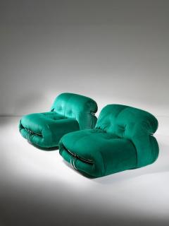 Pair of Soriana Lounge Chairs by Afra and Tobia Scarpa for Cassina - 4726091