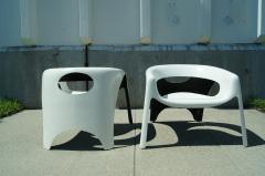 Pair of Space Age Fiberglass Outdoor Chairs - 102510