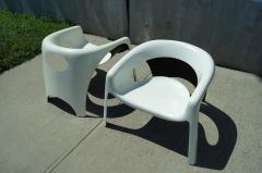 Pair of Space Age Fiberglass Outdoor Chairs - 102512