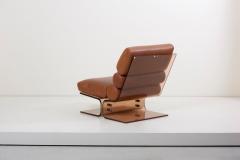 Pair of Space Age Lounge Chairs in Lucite and Leather 1960s - 1076758