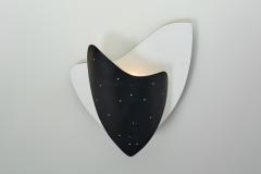 Pair of Space Age Metal Wall Lamps The Netherlands 1950s - 3893774