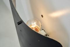 Pair of Space Age Metal Wall Lamps The Netherlands 1950s - 3893779