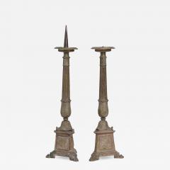 Pair of Spanish Renaissance Altar Candlesticks - 4297843