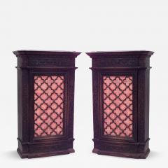 Pair of Spanish Renaissance Style Mahogany Cabinets - 4708567