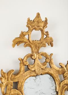 Pair of Spanish Rococo Carved and Gilded Wood Mirrors circa 1760 - 4430447