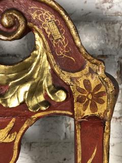 Pair of Spanish early 18th Century Red Lacquer Chairs in the English Taste - 2018315