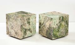 Pair of Spectacular Honed Onyx Cube Tables  - 3016995