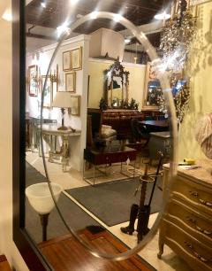 Pair of Square Maccasar Faux Art Deco Style Wall Console Mirror - 1241836