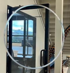 Pair of Square Maccasar Faux Art Deco Style Wall Console Mirror - 2941150