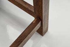 Pair of Square Mid Century Modern Stools Europe 1950s - 4687171
