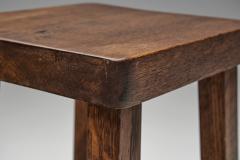 Pair of Square Mid Century Modern Stools Europe 1950s - 4687172