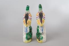 Pair of Staffordshire Exotic Birds - 821579