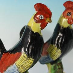 Pair of Staffordshire Pearlware Figures of Cockerels - 4095197