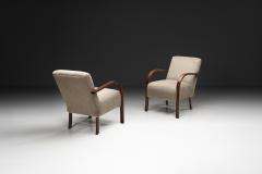 Pair of Stained Beech Armchairs Denmark ca 1930s - 4784916