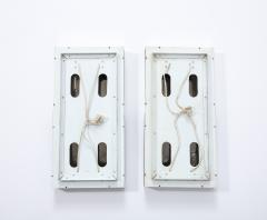 Pair of Steel Wall Lamps France c 1970 - 3609503