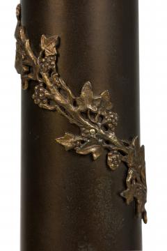 Pair of Stiffel American Federal Style Acanthus Vined Composite Pillar Table Lam - 4661744