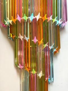 Pair of Striking Multicolor Contemporary Crystal Prism Wall Sconces Vortigo - 4625255
