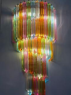 Pair of Striking Multicolor Contemporary Crystal Prism Wall Sconces Vortigo - 4625259