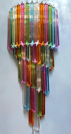 Pair of Striking Multicolor Contemporary Crystal Prism Wall Sconces Vortigo - 4625260