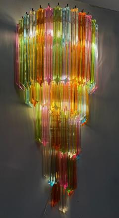 Pair of Striking Multicolor Contemporary Crystal Prism Wall Sconces Vortigo - 4625261