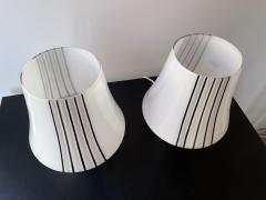 Pair of Stripe Murano Glass Lamps Italy 1970s - 2805622