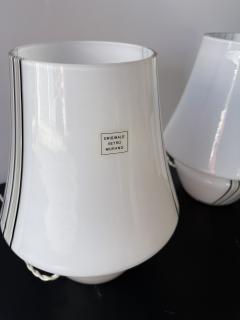 Pair of Stripe Murano Glass Lamps Italy 1970s - 2805624