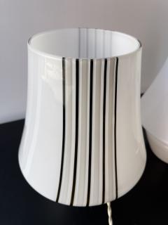 Pair of Stripe Murano Glass Lamps Italy 1970s - 2805626