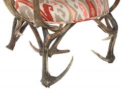 Pair of Studio Made Antler Lounge Chairs - 162572