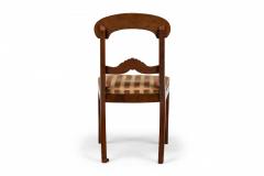 Pair of Style Beige Pink Striped Upholstered Wooden Dining Side Chairs - 4170154