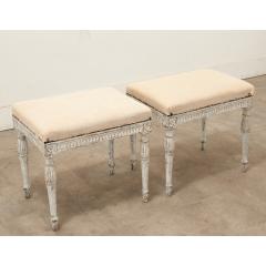 Pair of Swedish 18th Century Louis XVI Style Benches - 3510657