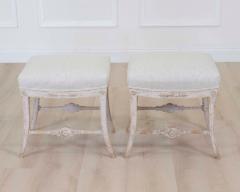 Pair of Swedish 19th Century Gustavian Stools - 4722867