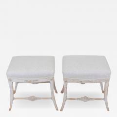 Pair of Swedish 19th Century Gustavian Stools - 4727849