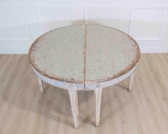 Pair of Swedish 19th Century Gustavian Style Demi Lune Tables - 4707311