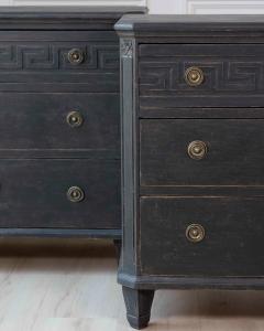 Pair of Swedish 19th Century Painted Chests of Drawers c 1850 - 4564467
