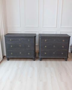 Pair of Swedish 19th Century Painted Chests of Drawers c 1850 - 4564503