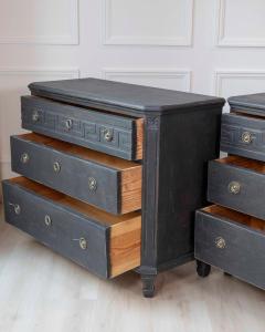Pair of Swedish 19th Century Painted Chests of Drawers c 1850 - 4564523