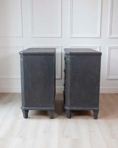 Pair of Swedish 19th Century Painted Chests of Drawers c 1850 - 4564526