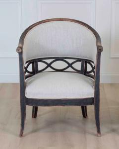 Pair of Swedish 20th Century Barrel Back Armchairs - 4737270