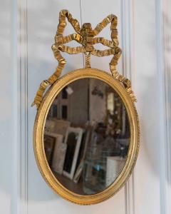 Pair of Swedish 20th Century Ribbon Crested Mirrors - 4791568